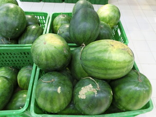 watermelons on market