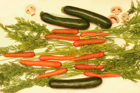 calabacines y zanahorias

