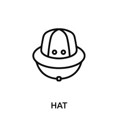 hat icon vector. cap sign symbol for modern design.