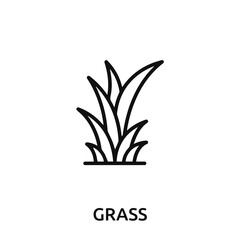Fototapeta na wymiar Grass icon vector. Grass sign symbol for modern design.