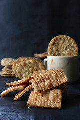 Shakkar pare/shakkarpare/shankar pale is sweet deep fried indian tea time snacks.
