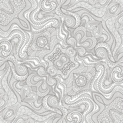 Vector outline ethnic hand drawn background