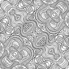 Vector abstract ethnic hand drawn pattern