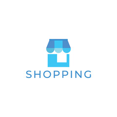 Online Shop logo designs template. Tag, Label, Store, Cart, Trolley.