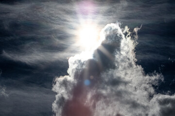 Fototapeta na wymiar clouds and sun 