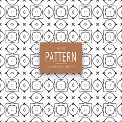 Seamless vector pattern. Background pattern in geometric ornamental style.