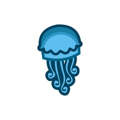 Jelly Fish Vector Illustration