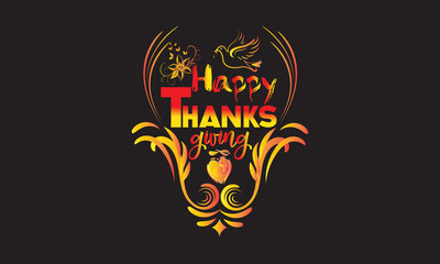 thanks giving t-shirt design