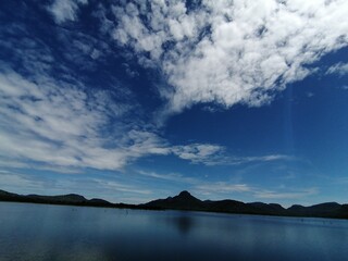 lake and clouds