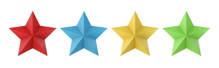 Simple colored stars.