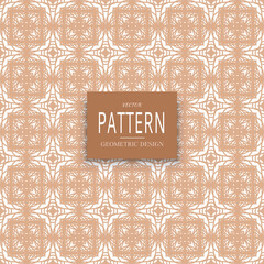 Seamless vector pattern. Background pattern in geometric ornamental style.