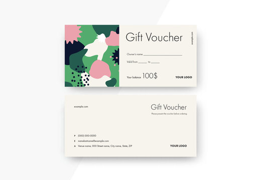 Abstract Gift Voucher