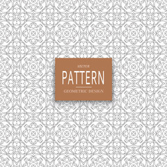 Seamless vector pattern. Background pattern in geometric ornamental style.