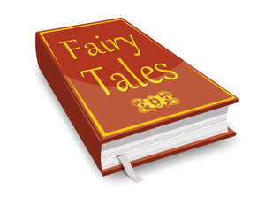 book or fairy tales, vector illustration 