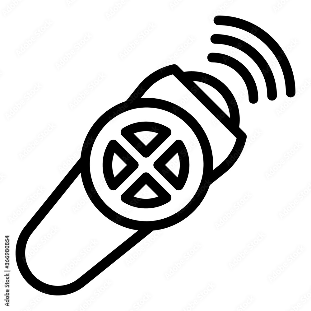 Poster modern remote control icon. outline modern remote control vector icon for web design isolated on whi