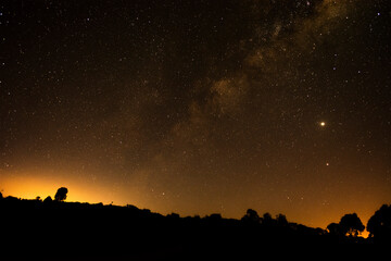 Obraz na płótnie Canvas Milky Way at Furnas