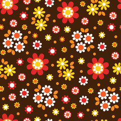 mod floral vector pattern