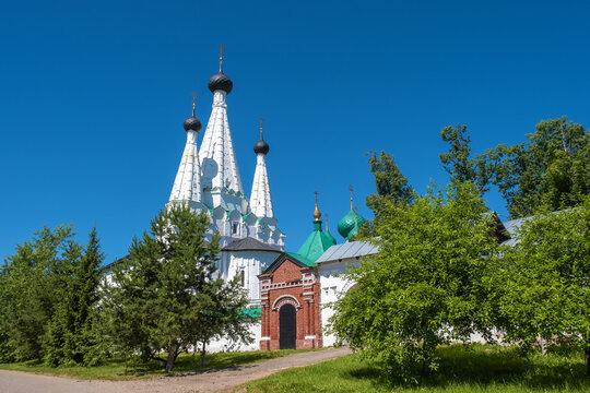 Church of the Dormition of the Alekseevsky nunnery in the city of Uglich, Yaroslavl region.