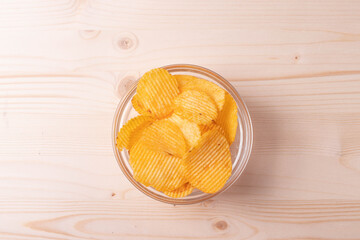 golden crunchy crisps in a bowl