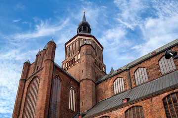 Fototapeta na wymiar St. Nicholas Church in the old town of Stralsund, Germany