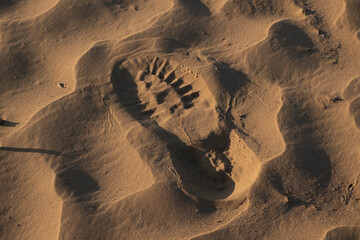 
footprint in the sand