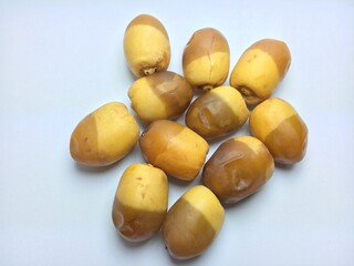 Dates fruit isolated on a white background