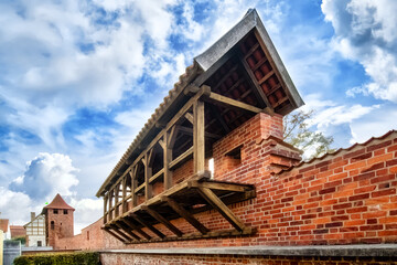 Part of the ancient Hospitaler Tor (Hospitaler gate) in the old town of Stralsund, Germany