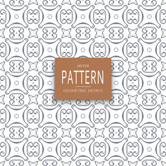 Geometric ornamental vector pattern. Seamless design.