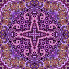 Vector abstract ethnic hand drawn seamless pattern