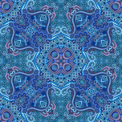 Vector abstract ethnic hand drawn seamless pattern