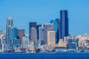 Naklejka premium Scenic Seattle Skyline Section