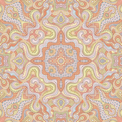 Vector abstract ethnic hand drawn seamless pattern