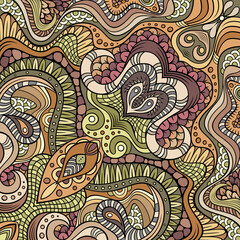 Vector abstract ethnic hand drawn pattern