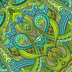 Vector abstract ethnic hand drawn background