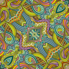 Vector abstract ethnic hand drawn background