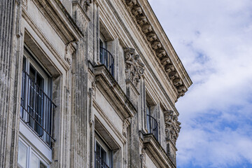 Obraz premium Bayonne, France. 19.06.2020. French building, architectural masterpiece. History art.