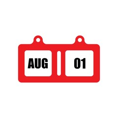 August flat calender