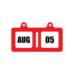 August flat calender