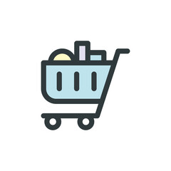 Shopping cart icon vector design templates