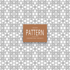 Geometric ornamental vector pattern. Seamless design.