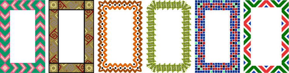 Grunge frame collecton. Grounge border set. Vector