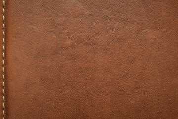 Abstract natural brown leather texture pattern background