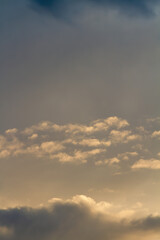 Beautiful sky. Clouds. Natural vertical background.