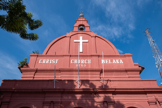 Christ Church and Dutch Square in Malacca, Malaysia