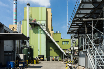 Gebäude einers Biomassen Kraftwerks