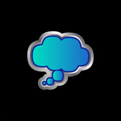 icon, modern, sign, cloud, 3d, vector, logo, design, illustration, symbol, shape, element, abstract, blue, communication, trendy, internet, web, technology, digital, business, computing, data, network