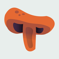 Mushroom cutaway icon