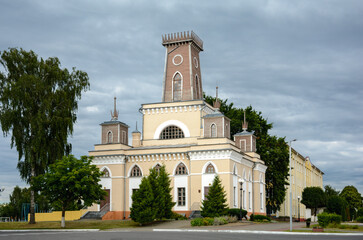Chechersk Town Hall. Gomel region. Belarus.