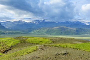 Fototapeta premium view of south coast at Dyrholaey, Iceland
