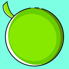 This an illustration lemon fruit color and outline simple vector simple and cute